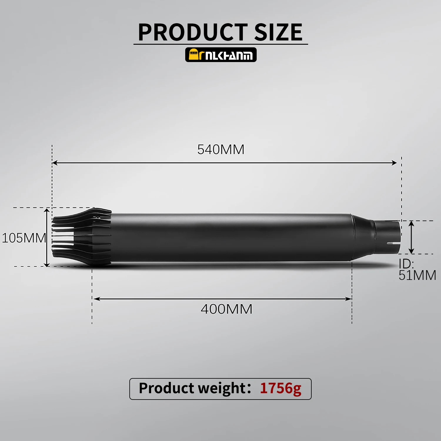 نظام عادم الدراجة النارية العالمي ZARD مقاس 51 مم، كاتم صوت هروب عتيق معدل #2
