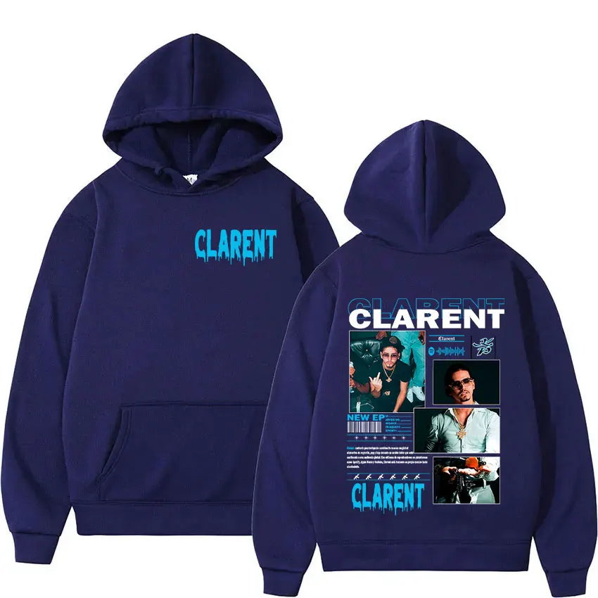 Rappeur CLARENT Tour 2025 Album Hoody Herrenbekleidung Vintage Übergroße Sweatshirts Hip Hop Gothic Langarm Hoodies Streetwear – Detail 4