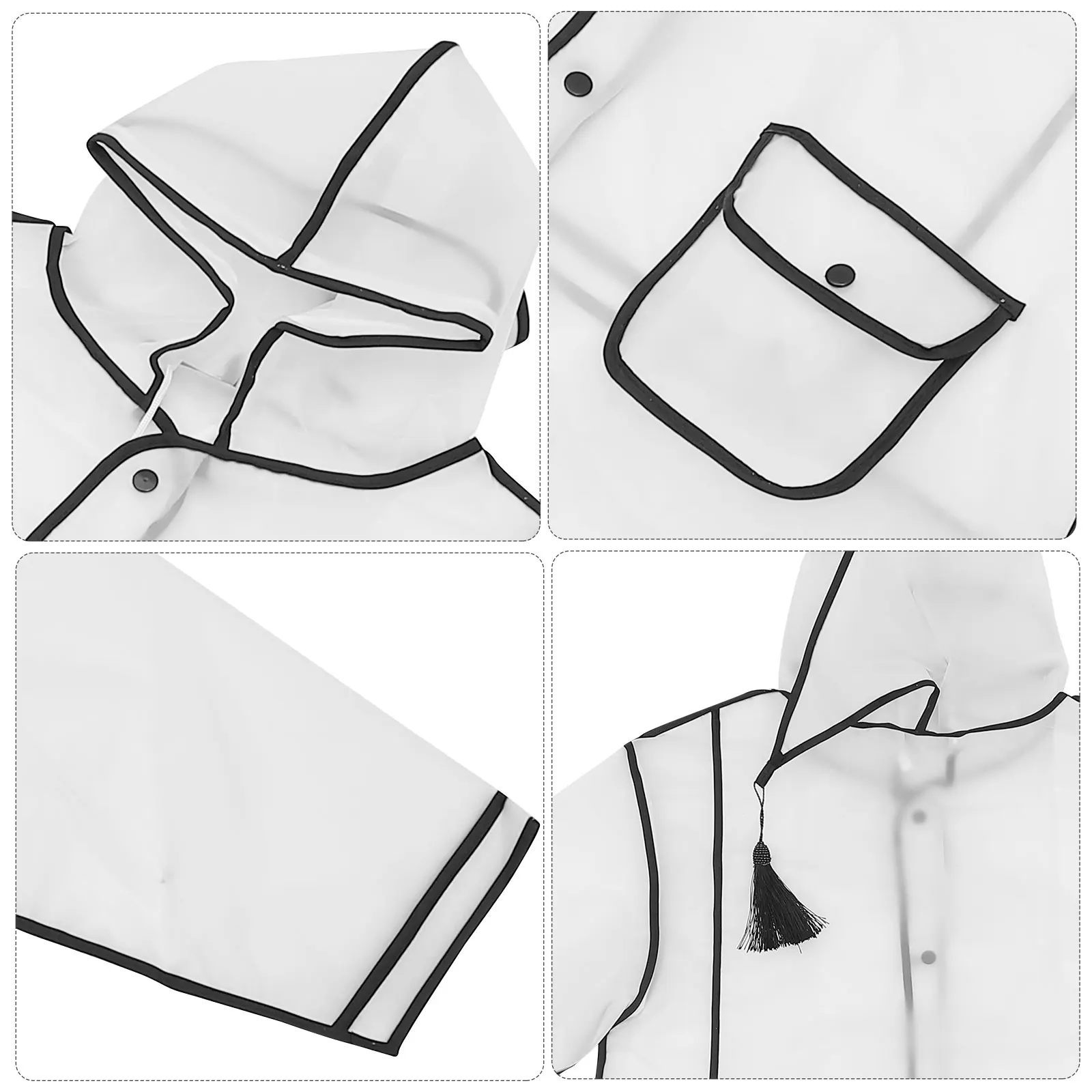 

Kids Waterproof Raincoat Lightweight Portable Rain Poncho For Children Eva Rainwear Hooded Raincoats Outdoor School Play Rain