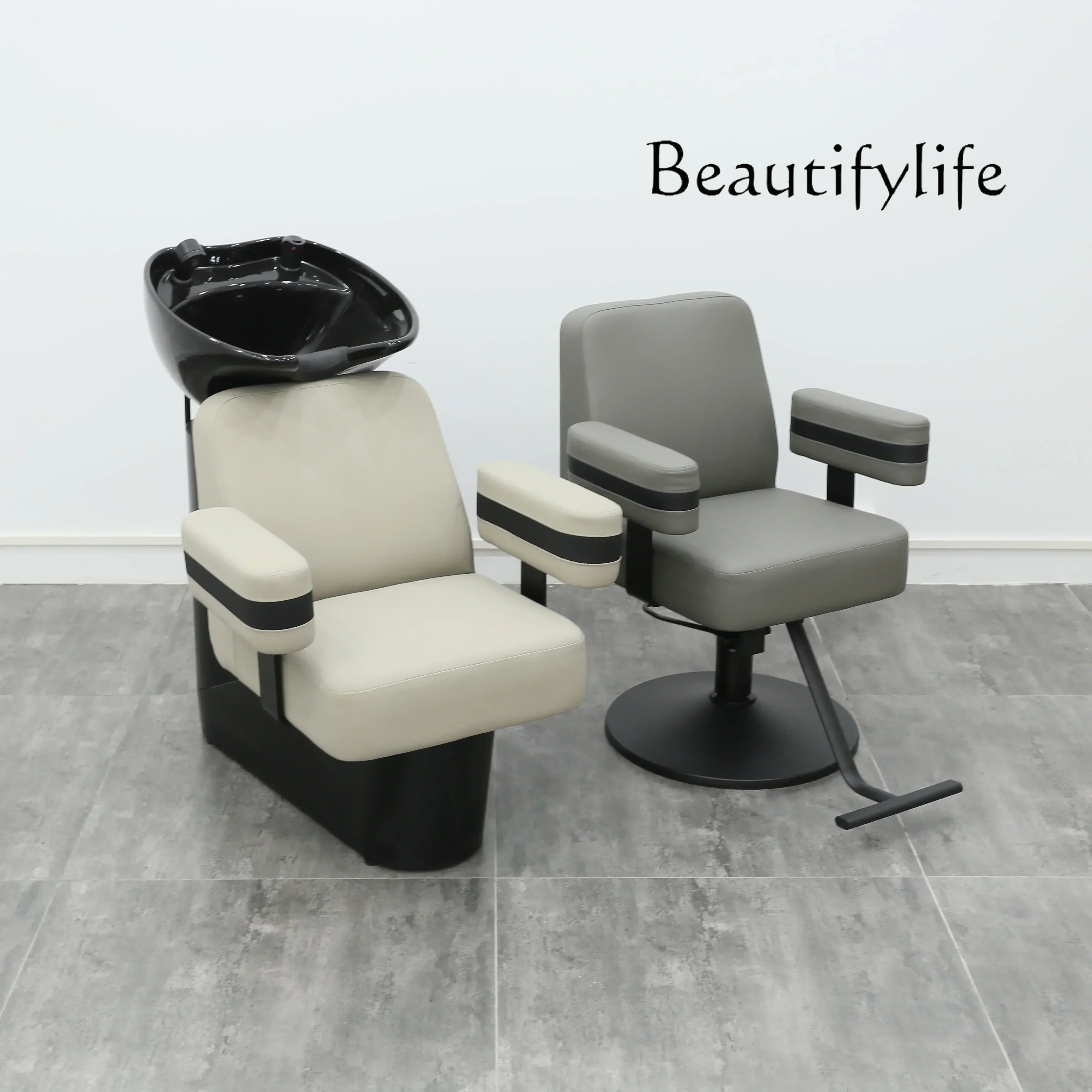 كرسي شامبو جديد لصالون الشعر بأفضل قيمة وسرير شامبو أنيق لصالون البوب الشهير #6