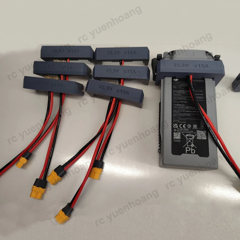 1 قطعة شحن سريع التوصيل عالية الطاقة شحن سريع رئيس ثلاثية الأبعاد وحدة شاحن مطبوعة ل DJI Matrice M4TD RC الطائرة بدون طيار بطارية قابلة للشحن