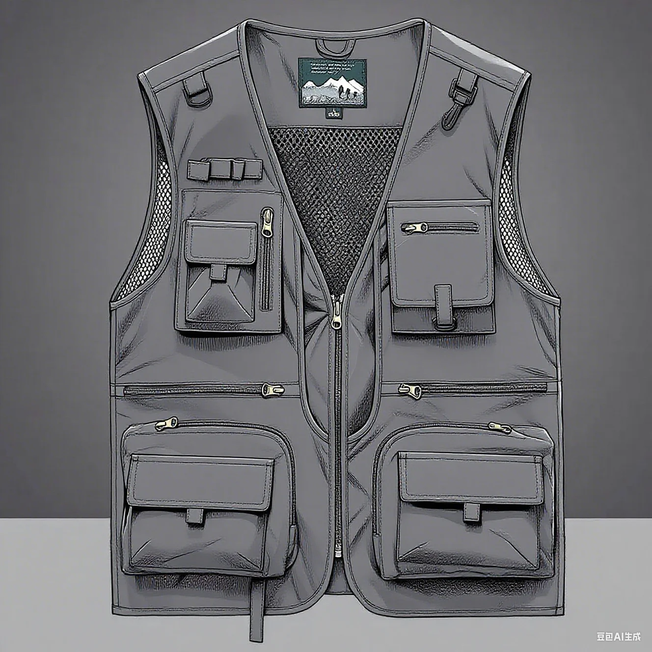 2025 Neue Outdoor-Freizeitweste für Herren, neuer atmungsaktiver Outdoor-Sportmantel mit mehreren Taschen, hochwertiges Design, Freizeitweste für Herren