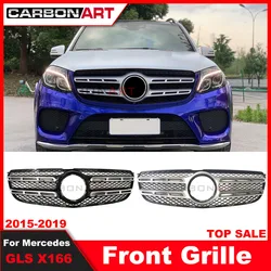 Year 2016-2018 For GLS Class X166 SUV Auto Front Grille For merced GLS class GLS350d GLS400 GLS500 X166 Grille GLS Grille