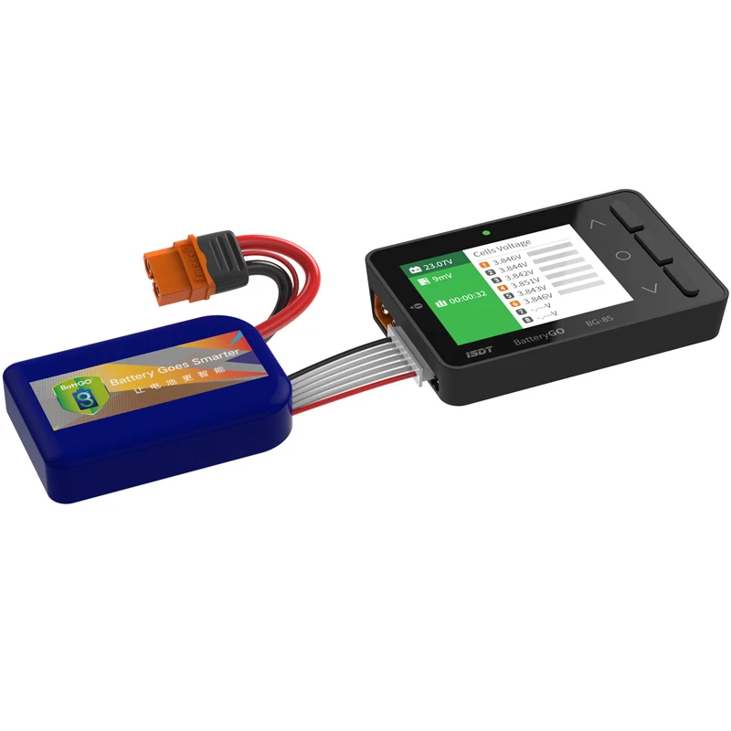 ISDT BattGo BG-8S Smart Battery Checker Balancer Receiver Signal Tester Quick Charge Function