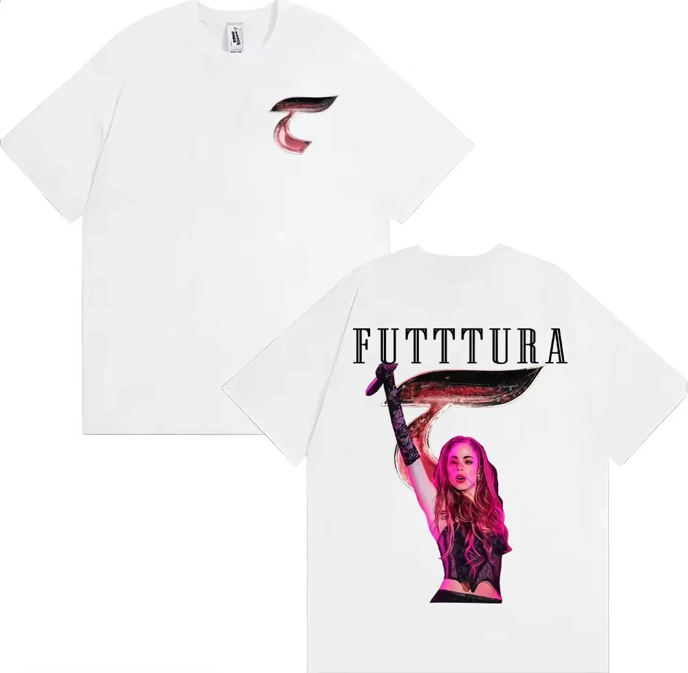 남녀 빈티지 감성 하이 스트리트 티셔츠 티니 스토젤 푸투라 투어 2025 그래픽 티셔츠 100% 면 반팔 티셔츠