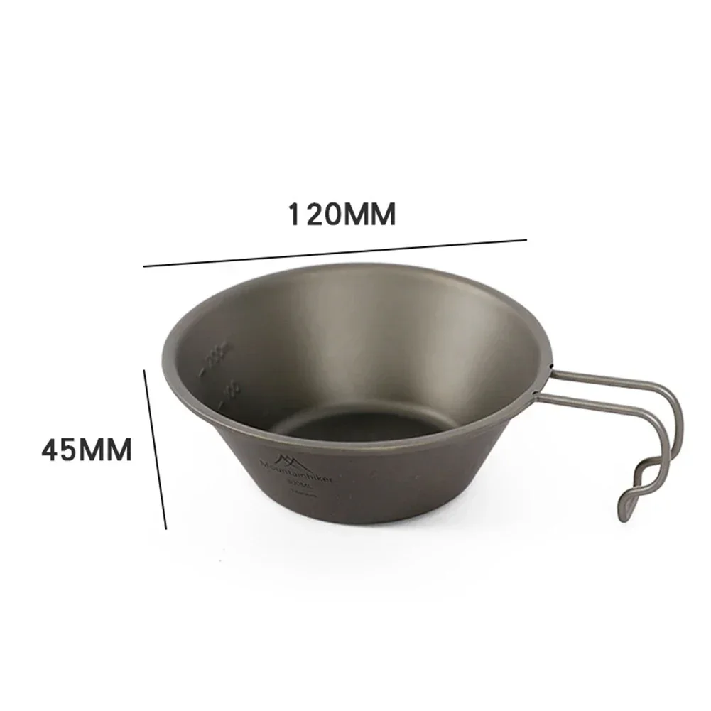 200ML Camping Bowl Utensil Heat-resistant Sierra Cup Lightweight with Handle Outdoor Dinnerware for Fishing BBQ Hiking