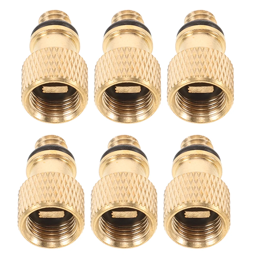 

6-шт бодрящая насадка для замены горла велосипедного насоса надувной разъем золотая часть