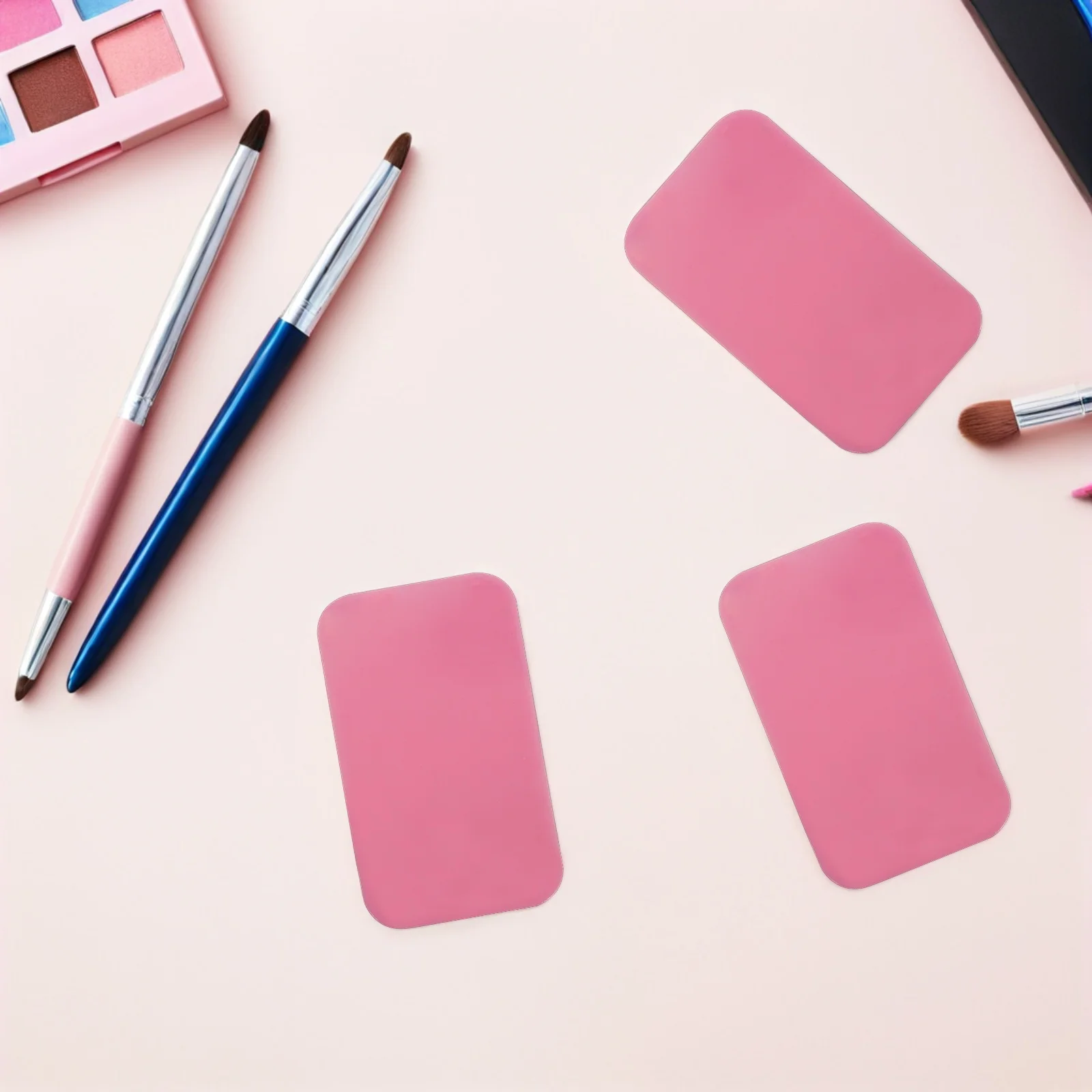 

10Pcs Silicone Eyelash Extension Pads Rectangle Reusable Lash Positioning Stickers Soft Lash Grafting Pallet Eyelash Tape Pink