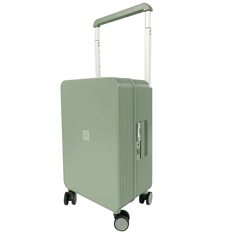 High quality candy color aluminum frame wide trolley universal wheel suitcase G981