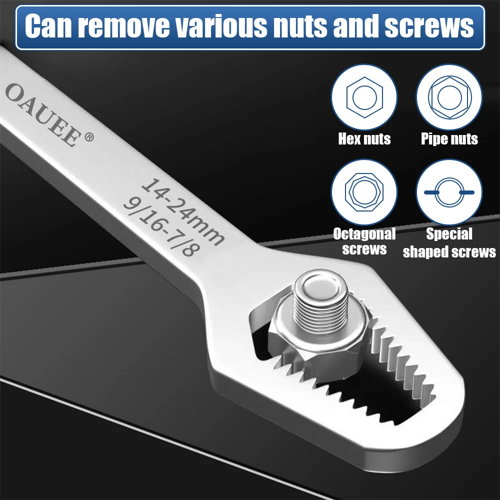 Universal Torx Wrench Adjustable Multifunction Wrench 8-22MM Manual Repair Tool Bicycle Motorcycle Car Repair Tool Torx Wrench