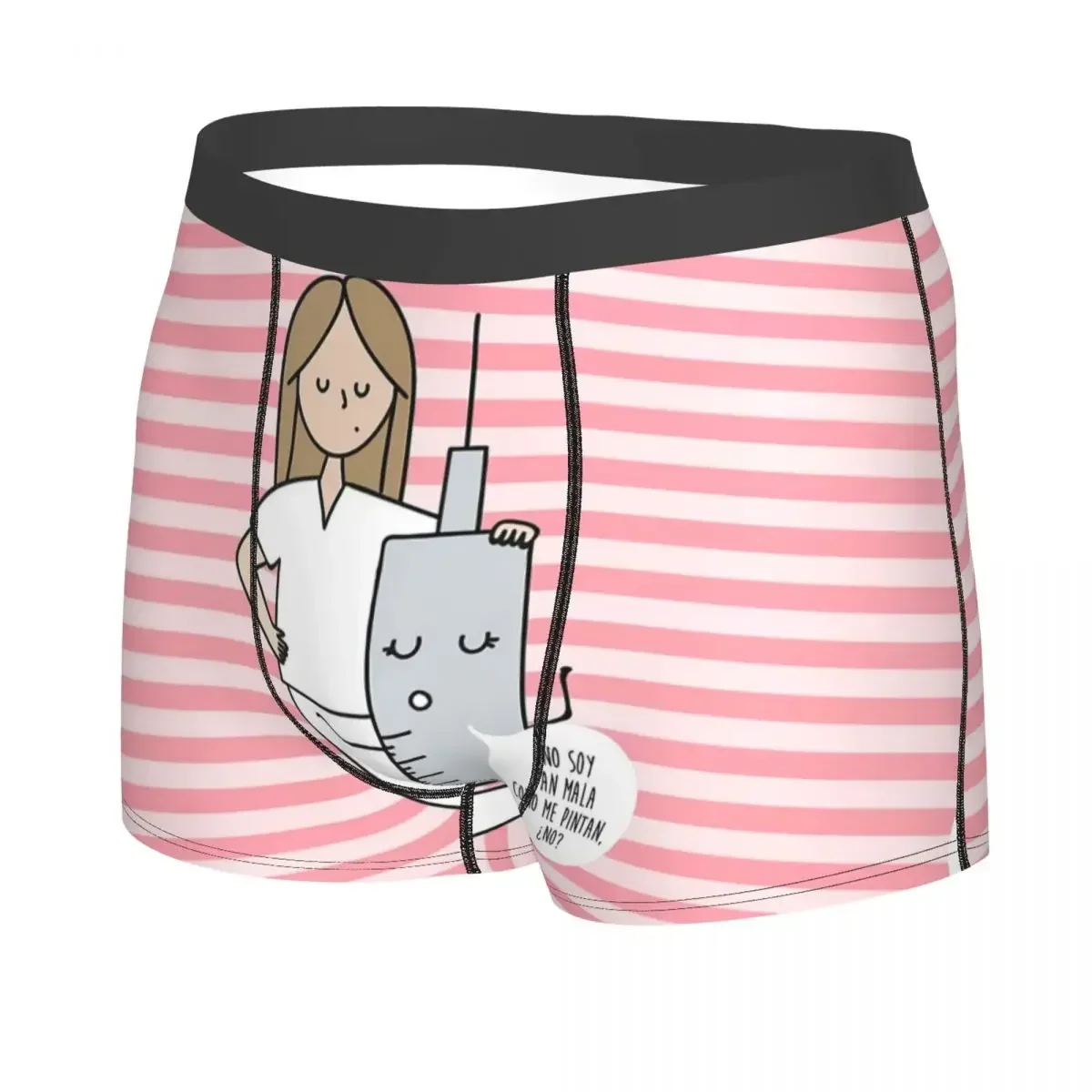 Cartoon Nurse Boxer Shorts para Homens, Impresso Em 3D, Cuidados De Saúde, Roupa Interior De Enfermagem, Calcinhas, Cuecas, Cuecas Macias