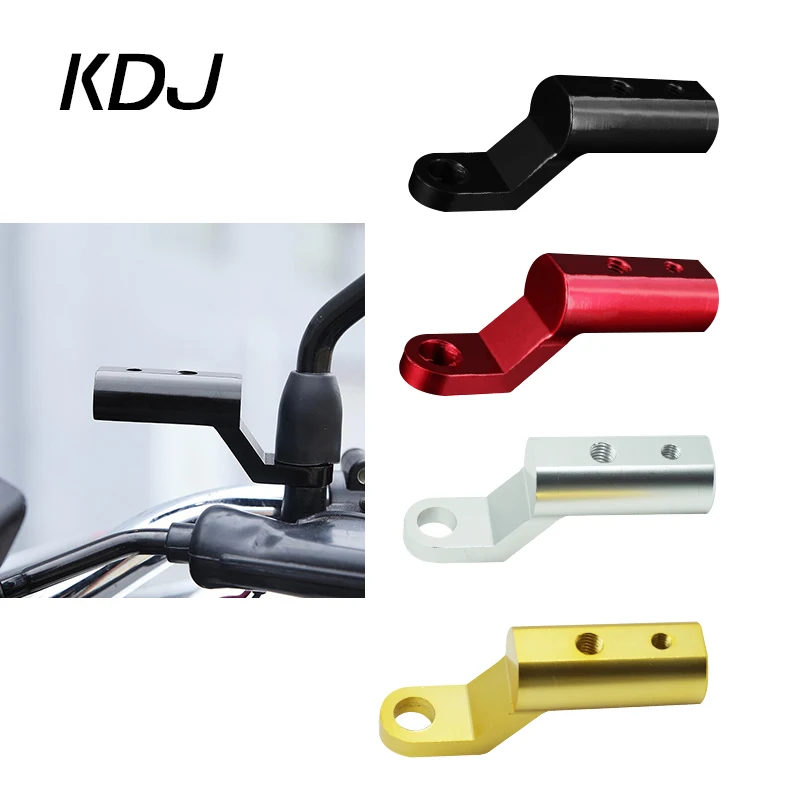 

Motorcycle Rear View Handlebar Mirror Holder Mount Adapter Motorbike Light Expansion Bracket Phone Holder Stand Accessories