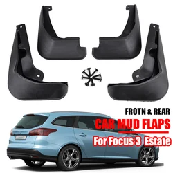 4pc For Ford Focus MK3 3 5dr Estate Kombi 2011 - 2019 Splash Guards Mudguards Mud Flaps 2012 2013 2014 2015 2016 2017 2018 2019
