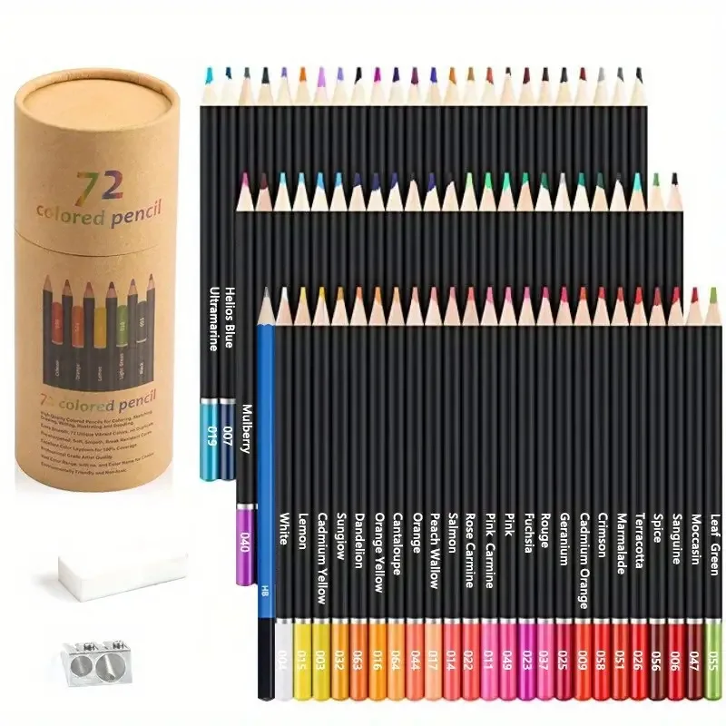 

72 Color Oily Color Lead Color Pencil Set Art Painting Co lor Lead Oily