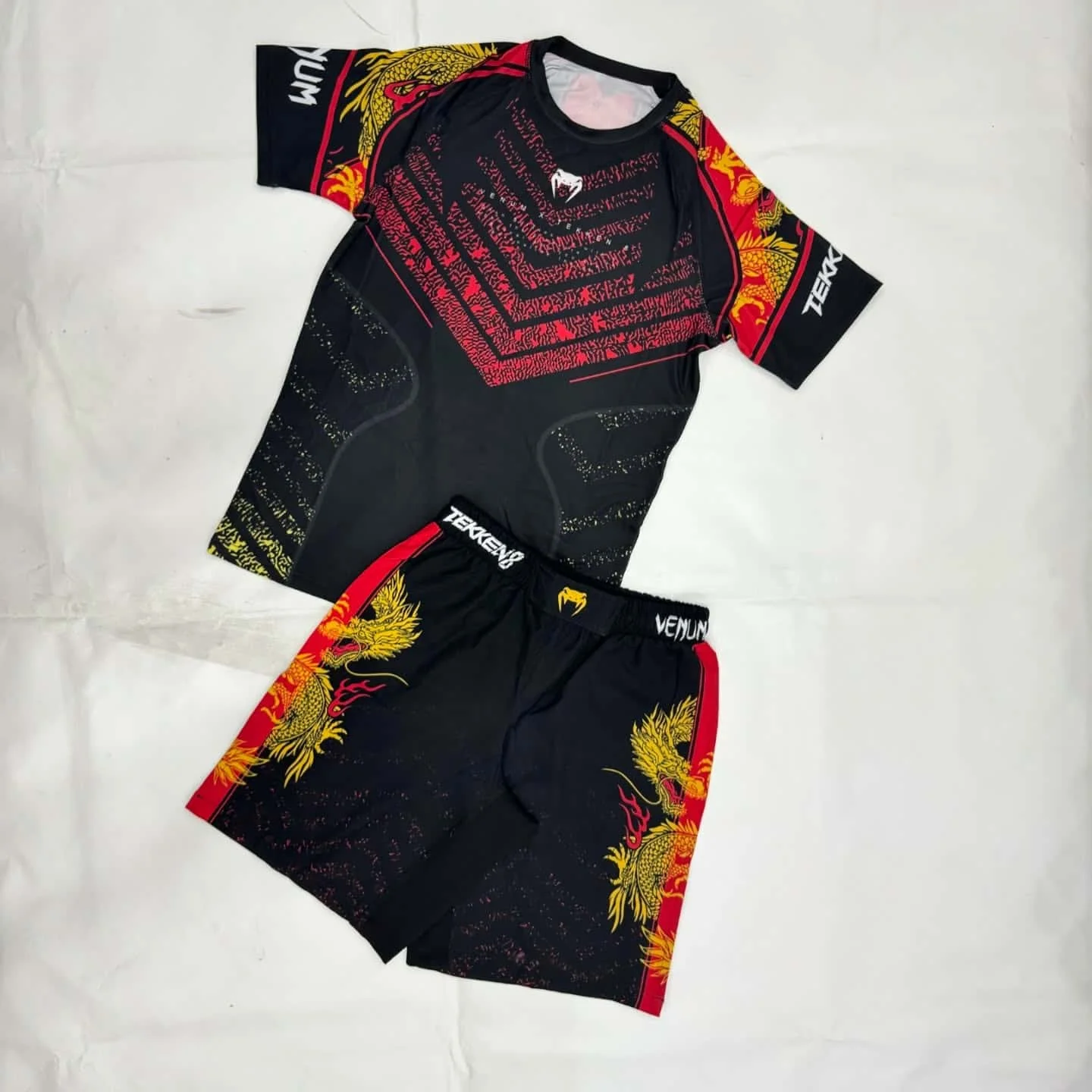 طقم شورت قصير الأكمام وسروال قصير من Fighting Extreme UFC MMA، بدلة تدريب اللياقة البدنية سريعة الجفاف، Muay Thai Sanda 2026 طراز جديد #1