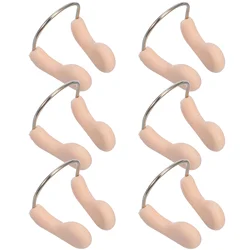 6PCS Nose Swim Clip Soft Silicone Swimming Nose Clip Reusable Swim Nose Protector Diving Surfing Nose Plugs Children Swim Supply