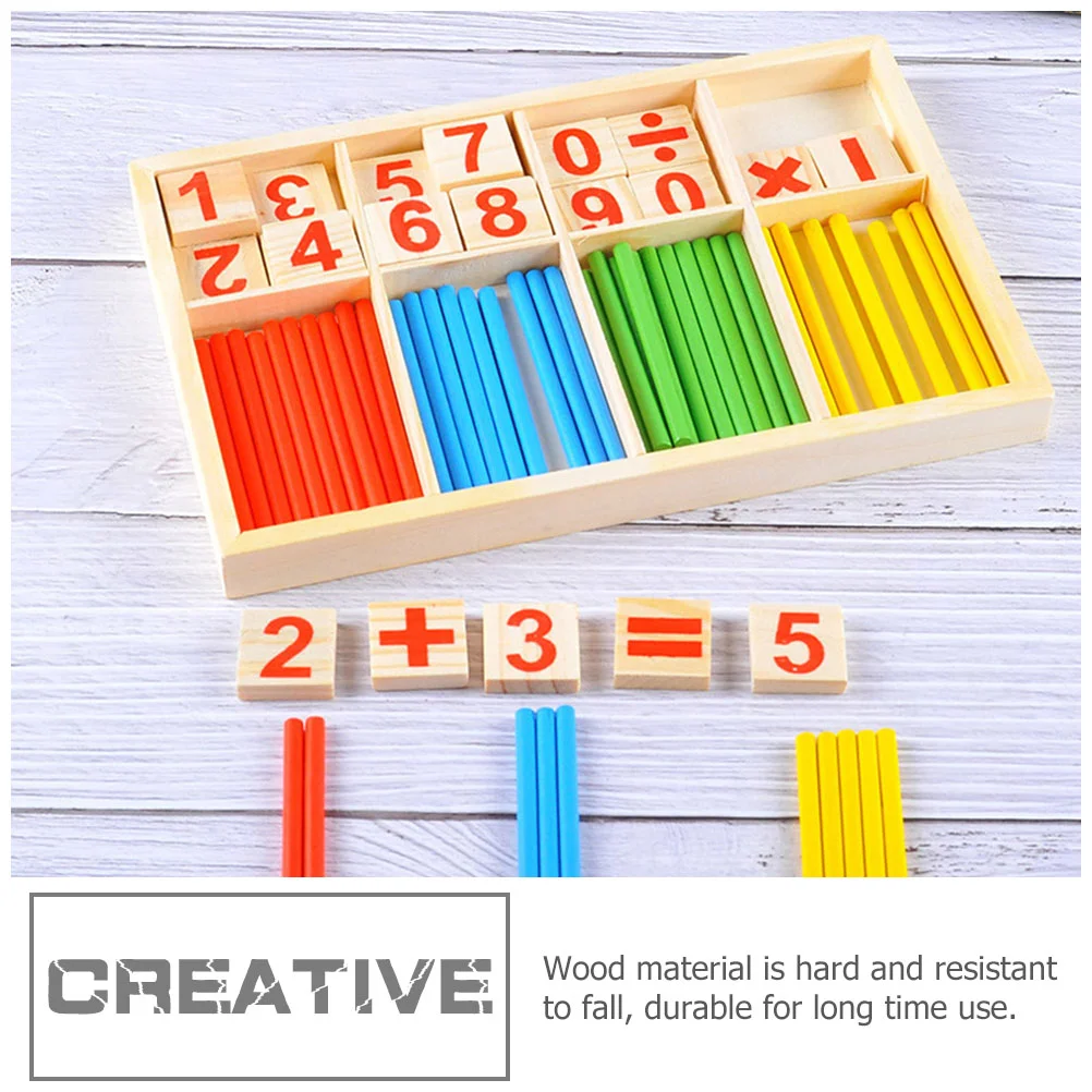 Early Education Toys Mathematical Computing Infant Multifunctional Learning Board Creative Counting Wooden Educational Baby