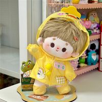 Dress Up 20cm Cotton Doll Clothes Onesuit Outdoor Raincoat 10cm Doll Outfit Lovely Dress Star Doll Clothes Doll Accessories