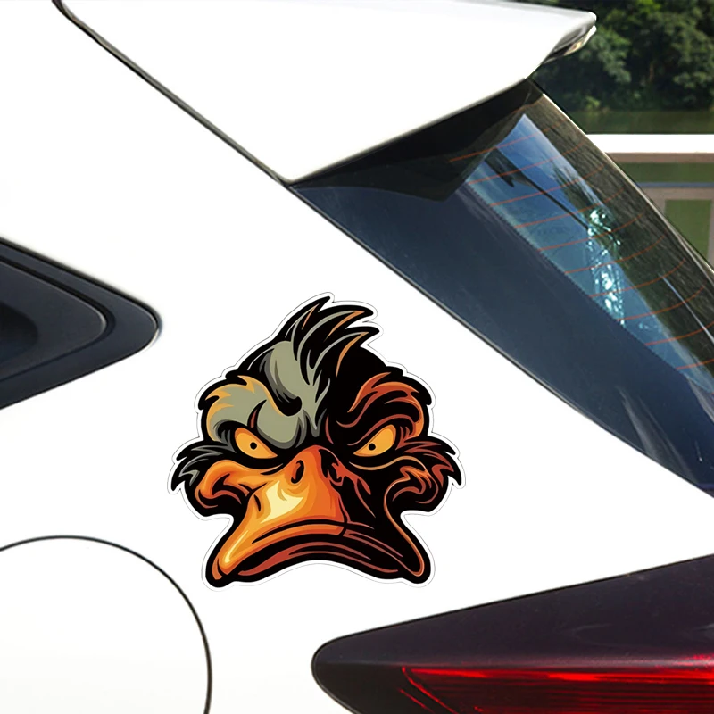 Bad Duck Angry Face Evil Vinyl Stickers For Cars, Trucks, SUVs, Vans, Windows, Bumpers, Walls, Laptops And Any Smooth Surface