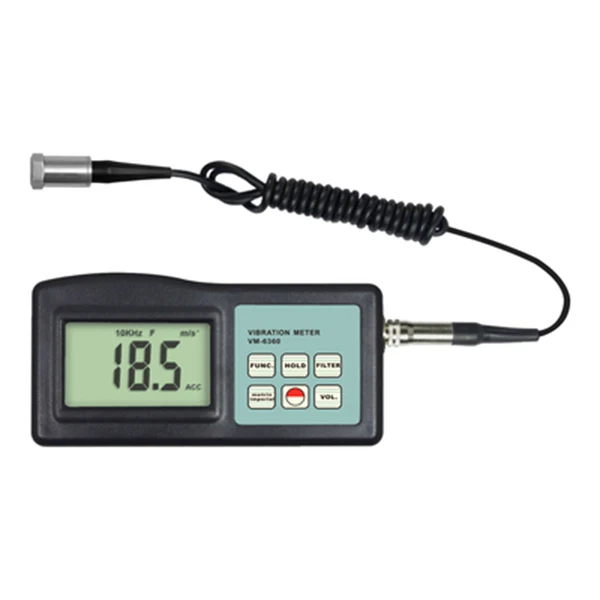 LanYuXuanVM6360 Portable Vibration Meter, Vibration Sensor Meter for Acceleration/Velocity/Displacement