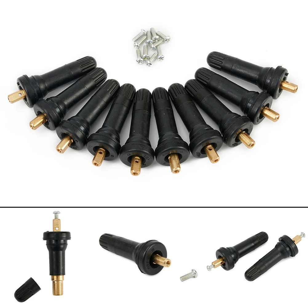 مراقبة الضغط الاستشعار صمام الجذعية TPMS 10 قطعة أجزاء ملحقات الإطارات مراقبة ضغط الإطارات ل داسيا لفورد