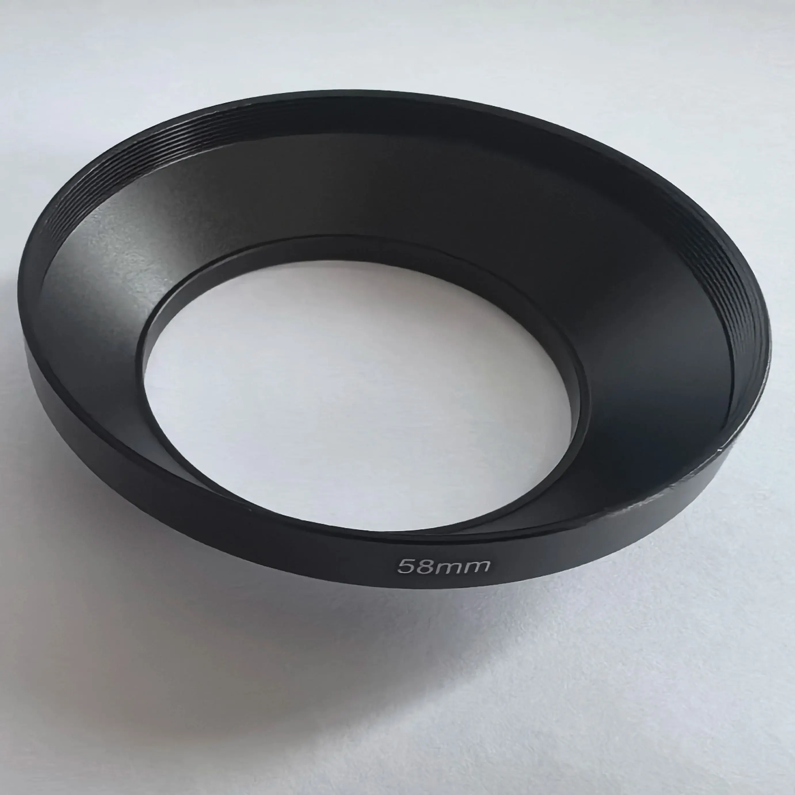 Camera sunshade metal sunshade 49mm 52mm 55mm 58mm  wide-angle sunshade horn mouth