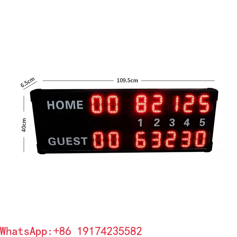 LED Digital 5 Innings Score Record Electronic Scoreboard for Table Tennis Volleyball Badminton Ping-pong Outdoor Sports