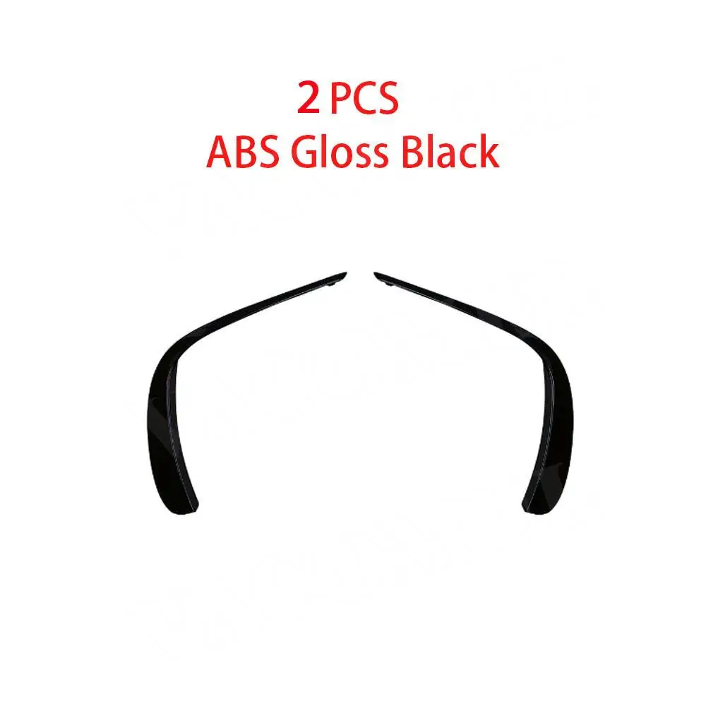 Para benz classe e w213 e260 e300 e53 2021-2023 abs aparência de carbono amortecedor dianteiro ventilação de ar fender spoiler guarnição preto brilhante estilo do carro