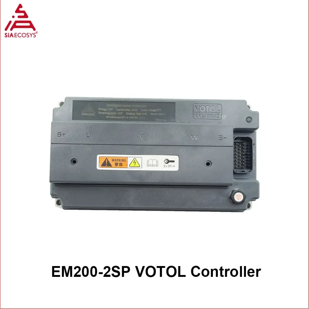 VOTOL Programmable EM200-2sp 72V 600A 130KPH Controller for Electric Scooter Bike E-Motorcycle
