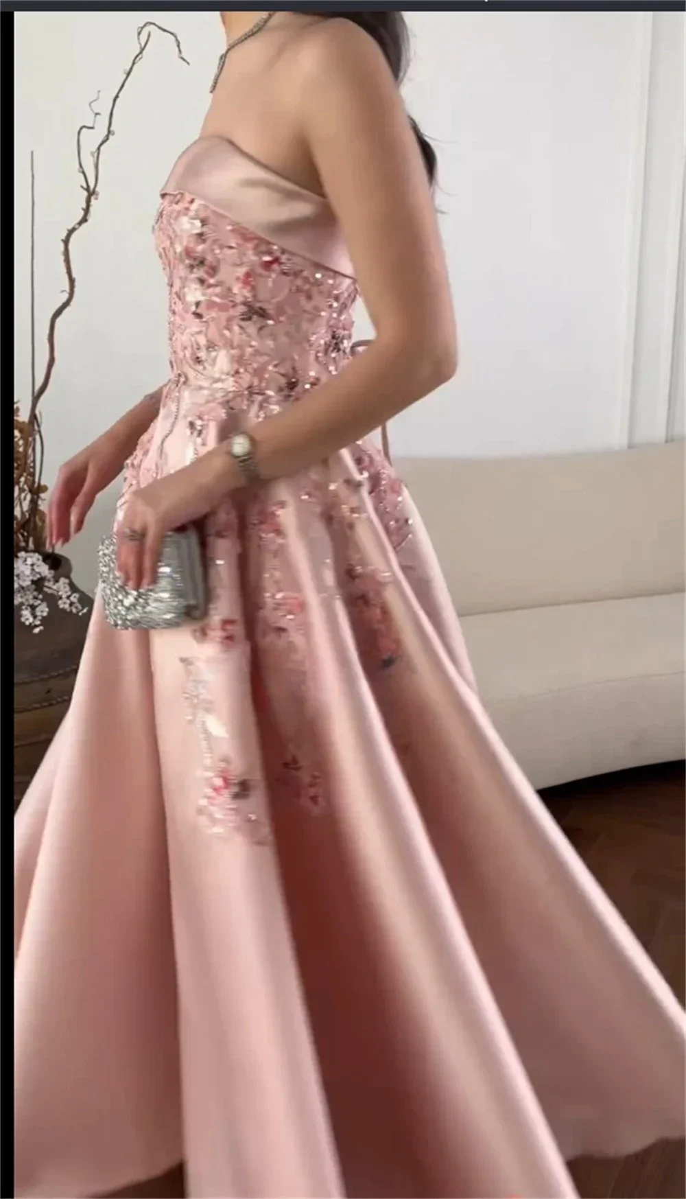 Customized Prom Gown Formal Evening Dress Sheer Straps A-line Ankle Length Applique Skirts Bespoke Occasion Dresses Saudi Arabia