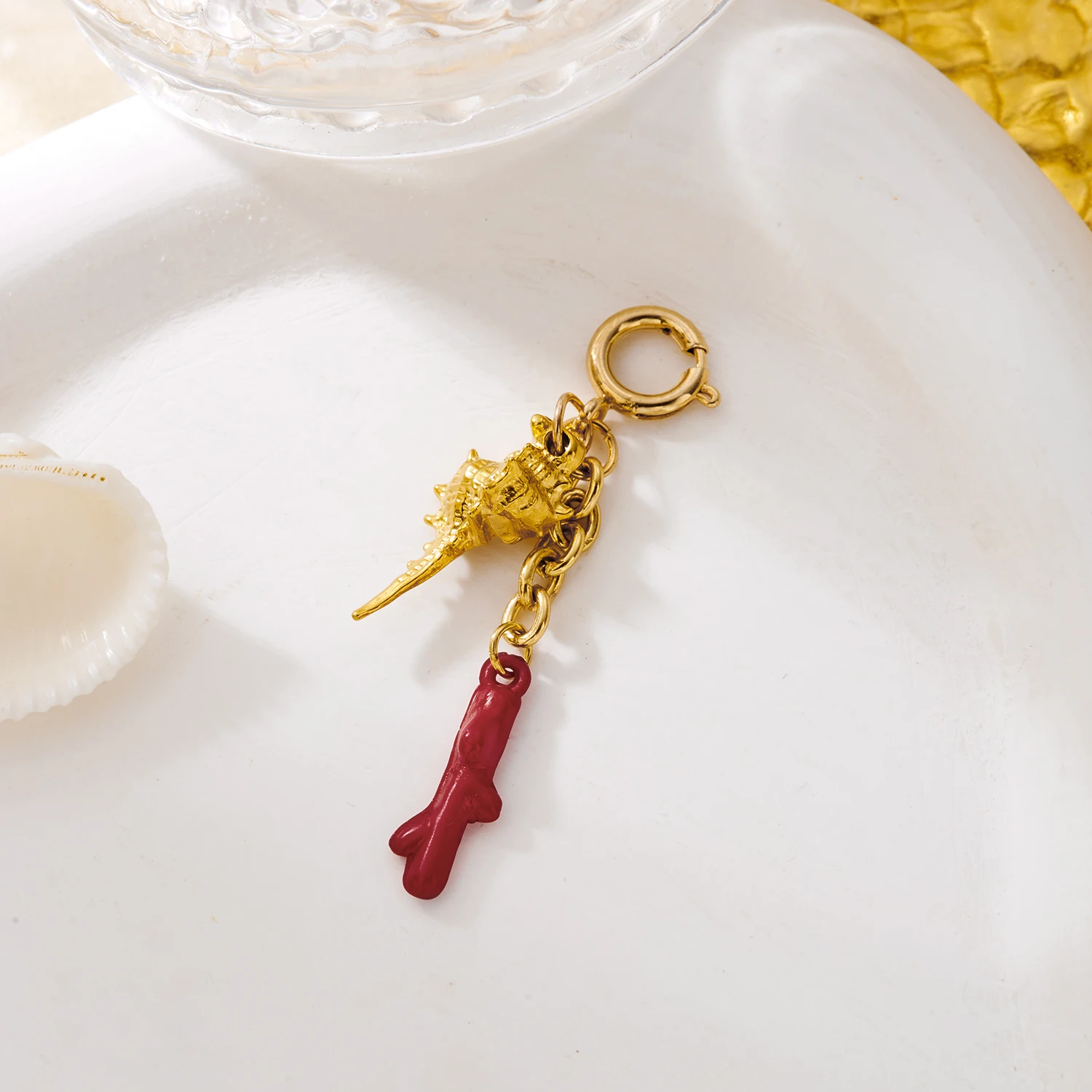 Gmai Edelstahl Muschel Seestern Bikini-Anhänger Wasserdichte Clips für Damen Boho Badeanzug-Anhänger Party Körperschmuck – Detail 7