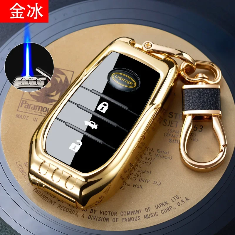 Creative Car Key Pendant Butane Gas Lighter Personalized Fashion Quirky Cool Gifts for Boyfriends