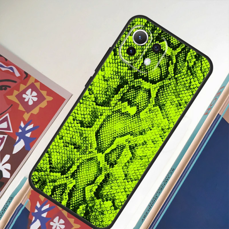 Snake Skin Print Case For POCO F5 X5 Pro X3 Pro M5 F3 F4 X4 GT Cover For Xiaomi 13 Pro 12T 11T 11 12 Lite