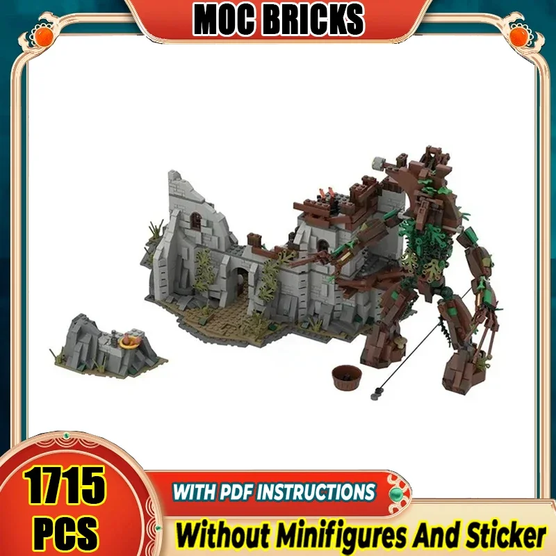 

Moc Building Blocks Magical Rings Movie Scene Storeroom Model Technology Bricks DIY Assembly Street View Toys Gifts
