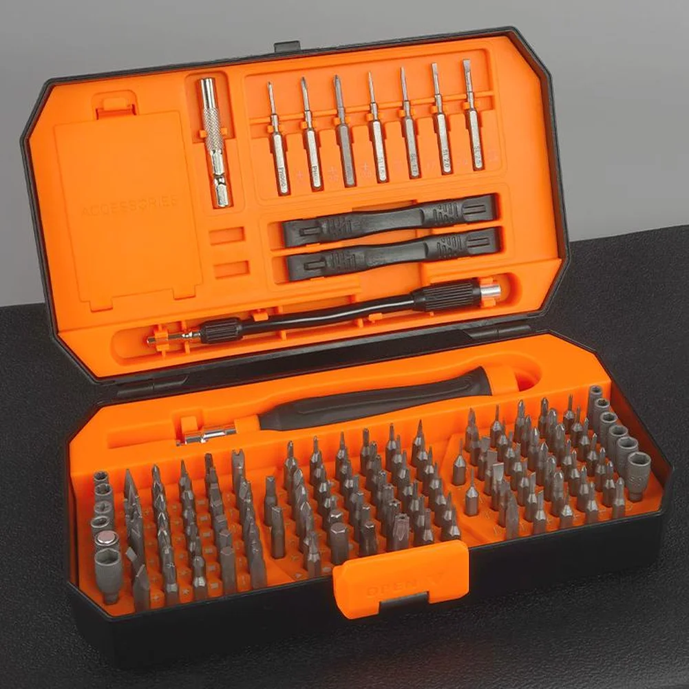 

148 In 1 Screwdriver Bit Set For Electronics Repair With Tool Box Extension Rod Flexible Shaft And Magnetic Handle