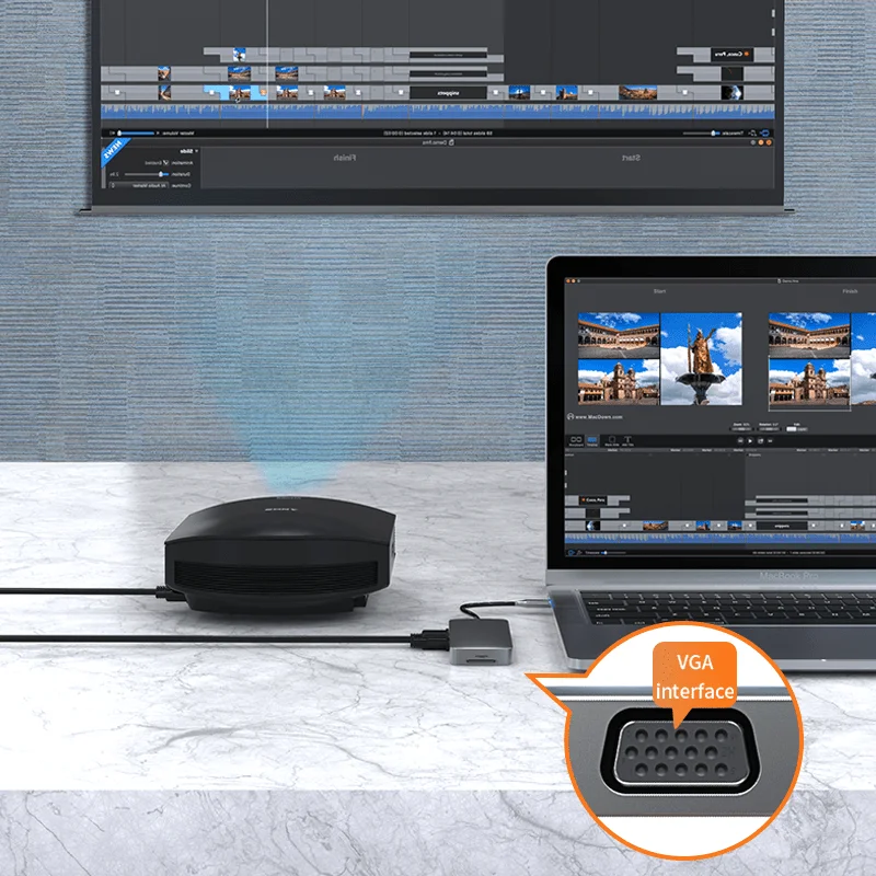 USB-C-Hub Typ C zu HDMI-kompatibler USB 3.0-Adapter 10-in-1 Typ-C-Hub-Dock PD 100W USB-C-Splitter für MacBook Pro Air M1 – Detail 9