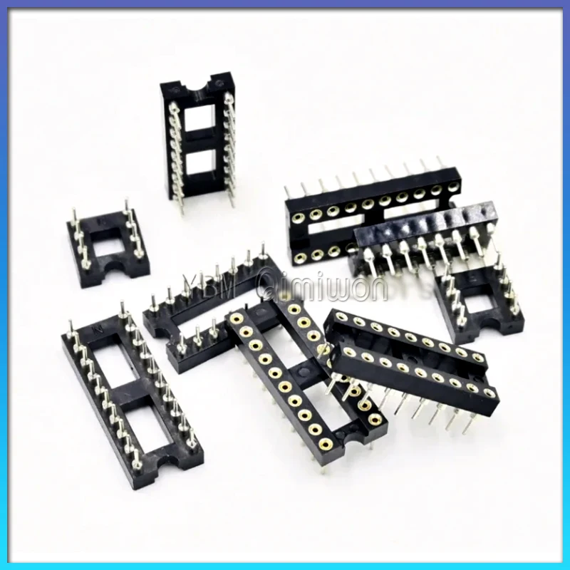 10PCS/lot  IC socket circular hole DIP8 DIP14 DIP16 DIP18 DIP20 DIP28 DIP40