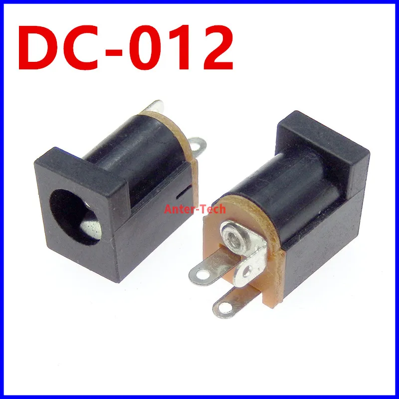 10Pcs DC-012 DC012 DC Power Supply Jack Socket 5.5X2.1MM 5.5-2.1MM 180 Degree 3Pin 5.5X2.5MM