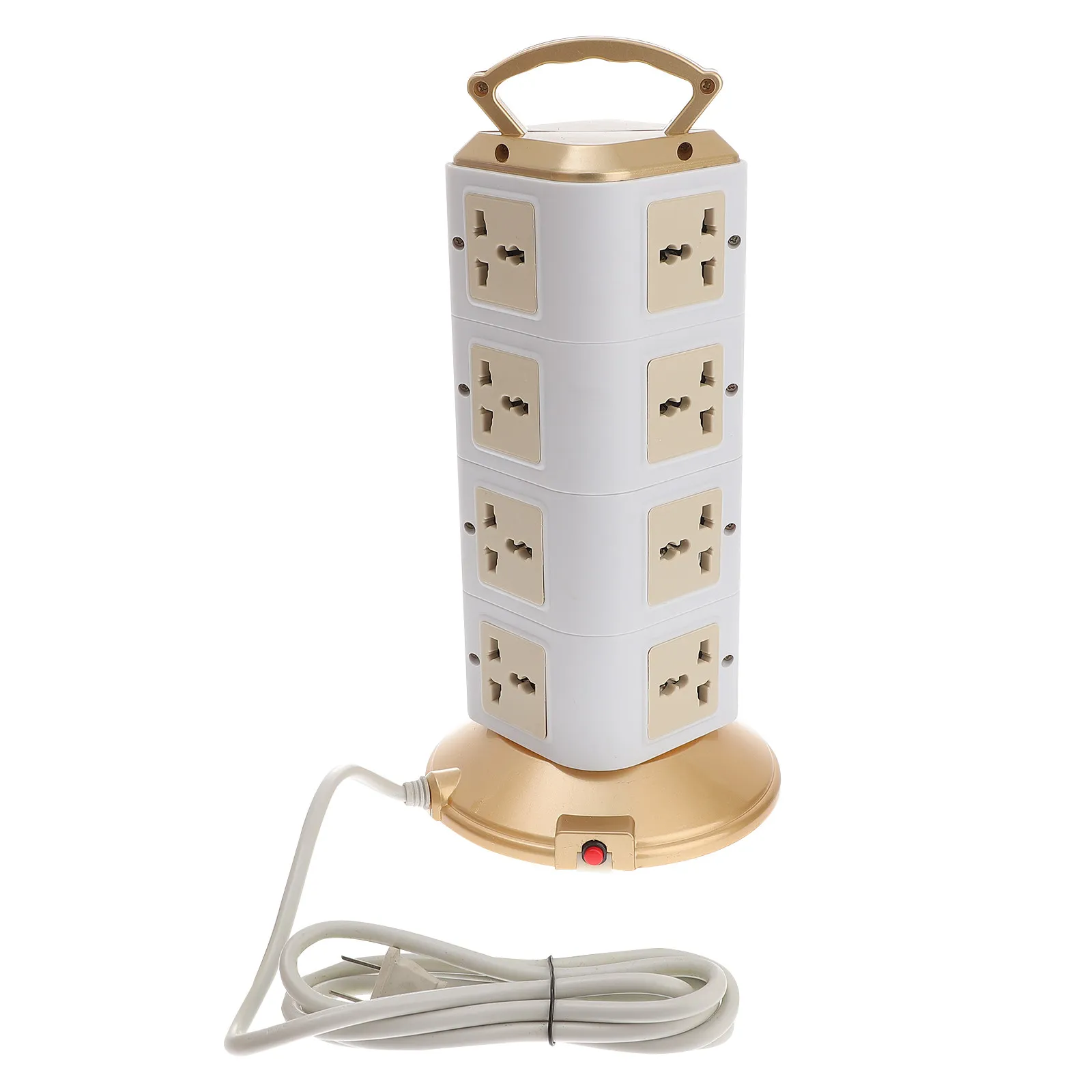 Portable Office For Reception Desk Office Worker USB Socket Handle Vertical Multi Sockets Fireproof