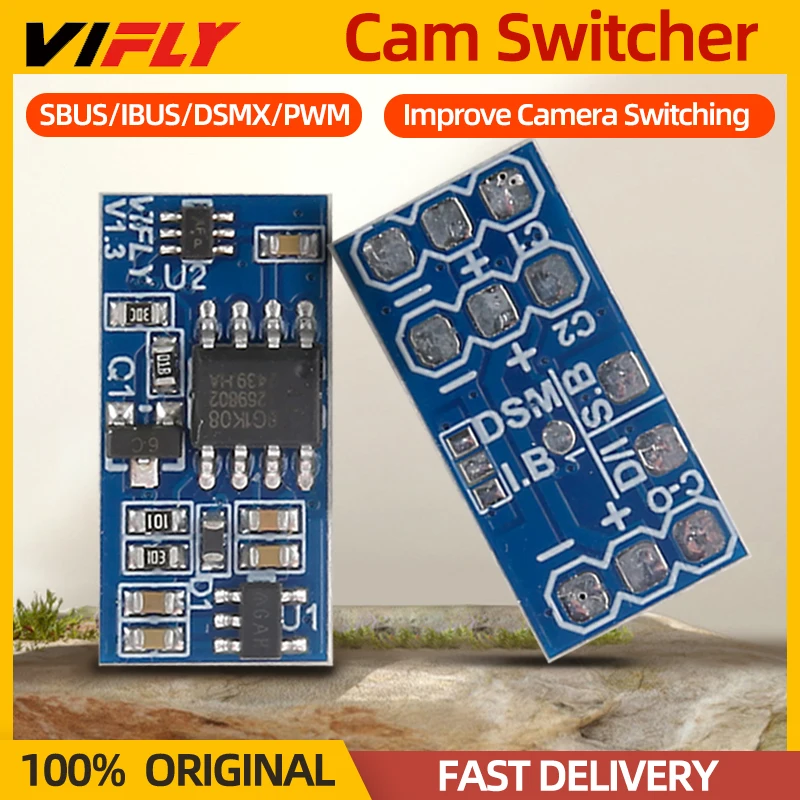 Vifly cam switcher fpv inteligente vídeo switcher suporte sbus ibus pwm para rc fpv asa fixa drone quadcopter peças diy