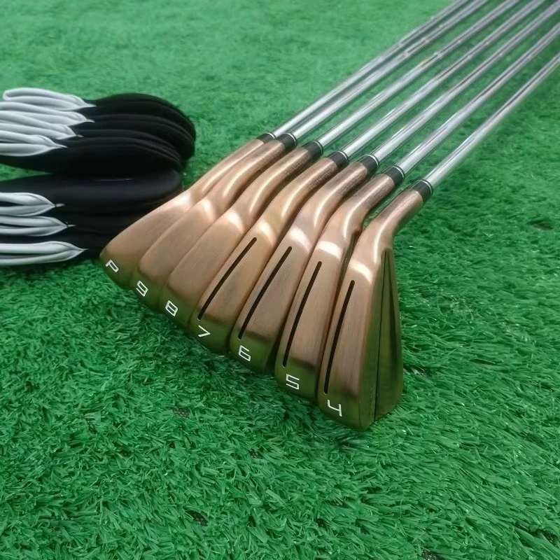 Club Irons Forged Right Handed Iron Copper Stainless Steel Forged #4-P Milled Golf Iron Set Golf Iron Head