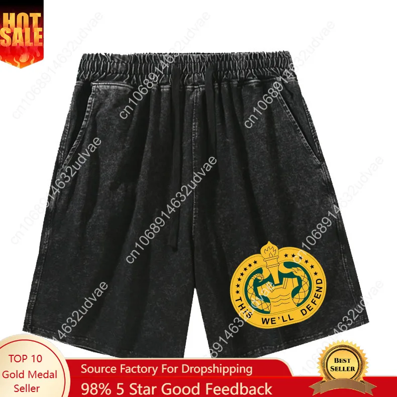 

Drill Sergeant Identification Badge Shorts Man Woman Teenager Retro Short Pants Vintage Cotton Elastic Shorts Customized Pant