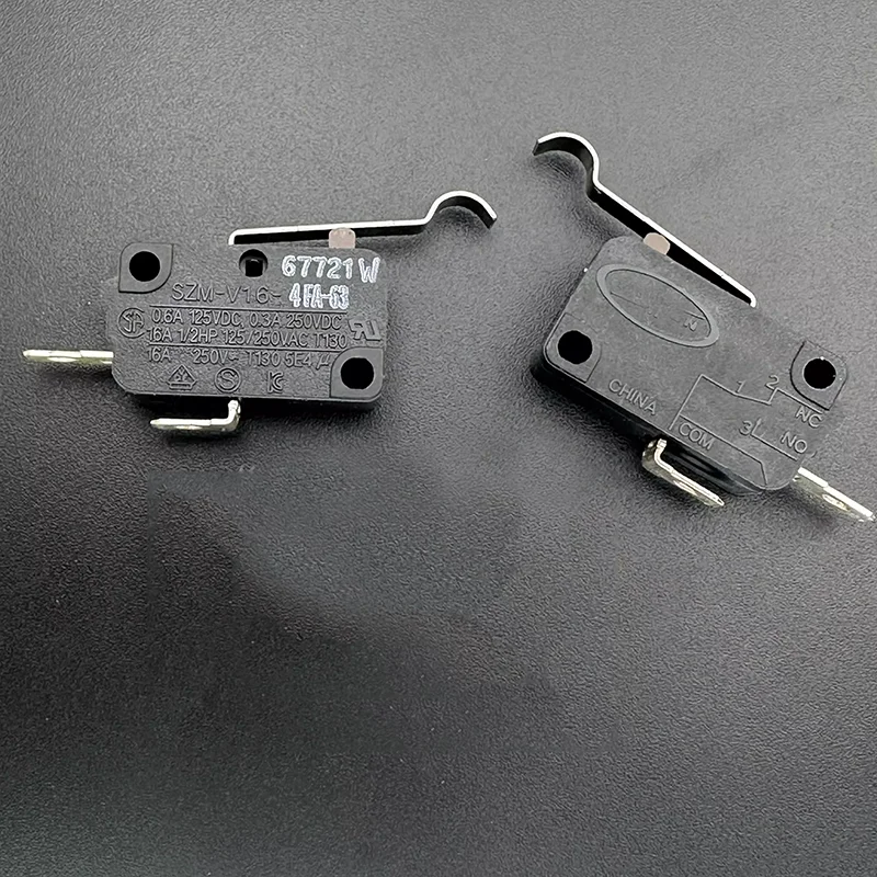 Original microswitch 2 pin normally open with long handle SZM-V16-4FA-63 High current 16A250V T130