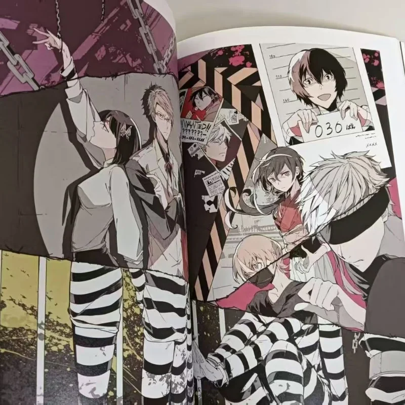 Bungo Stray Dogs Ilustracje Kreskówki Książki z grafiką Album fotograficzny Malowidła Antologia Harukawa 35 Prac Plastycznych Książka Anime