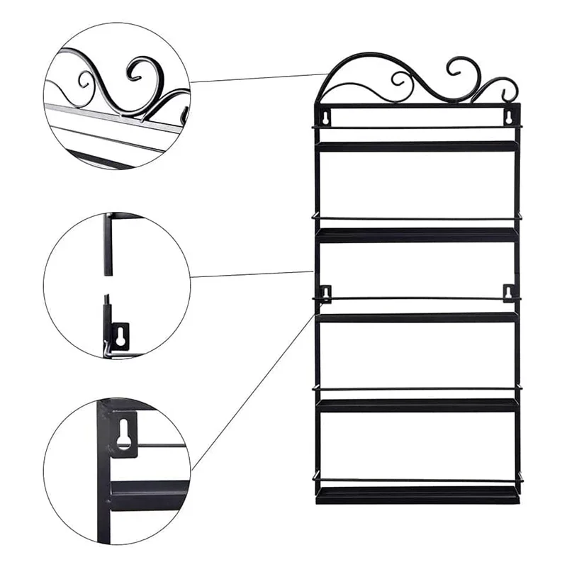 Wall Mounted Nail Polish Rack Nail polish Display storage rack, Nail Polish Shelf Organizer, Salon Wall Display Shelf