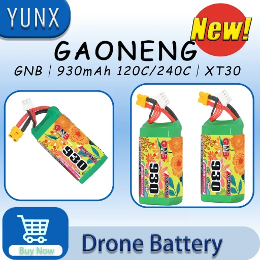GAONENG GNB 930mAh 120C/240C LiPo Battery XT30 Plug for FPV Racing RC Drone