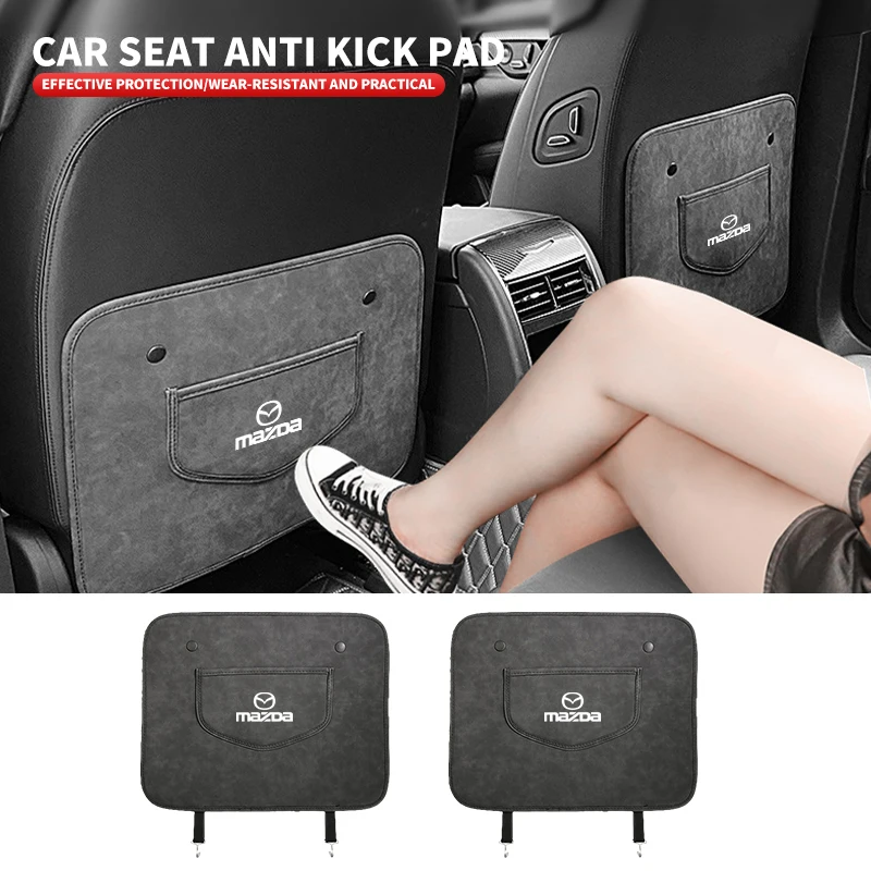 

1Pcs Car Seat Anti-kick Pad Auto Interior Accessories For Mazda Audi Volkswagen Mitsubishi Subaru Abarth JEEP Fiat Volvo Jaguar