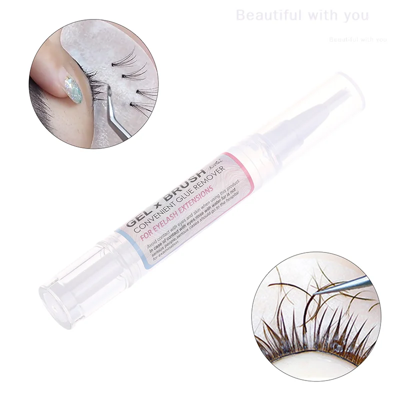 New10ml Eyelash Extension Glue Remover Pen Transparent Up Adhesive Gel False Pen Grafting Removing Non-irritating Make Remover