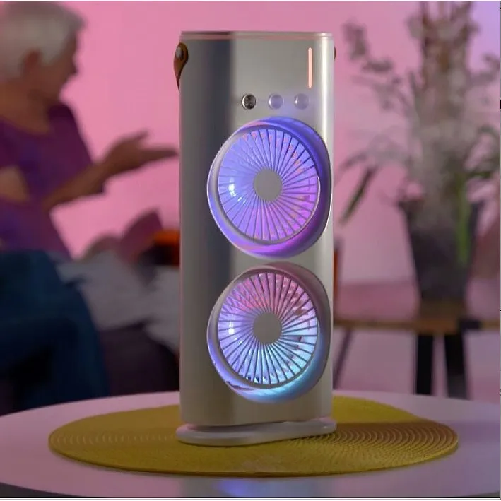 Ximeng portable mini wireless USB rechargeable spray spray air conditioning fan USB/portable