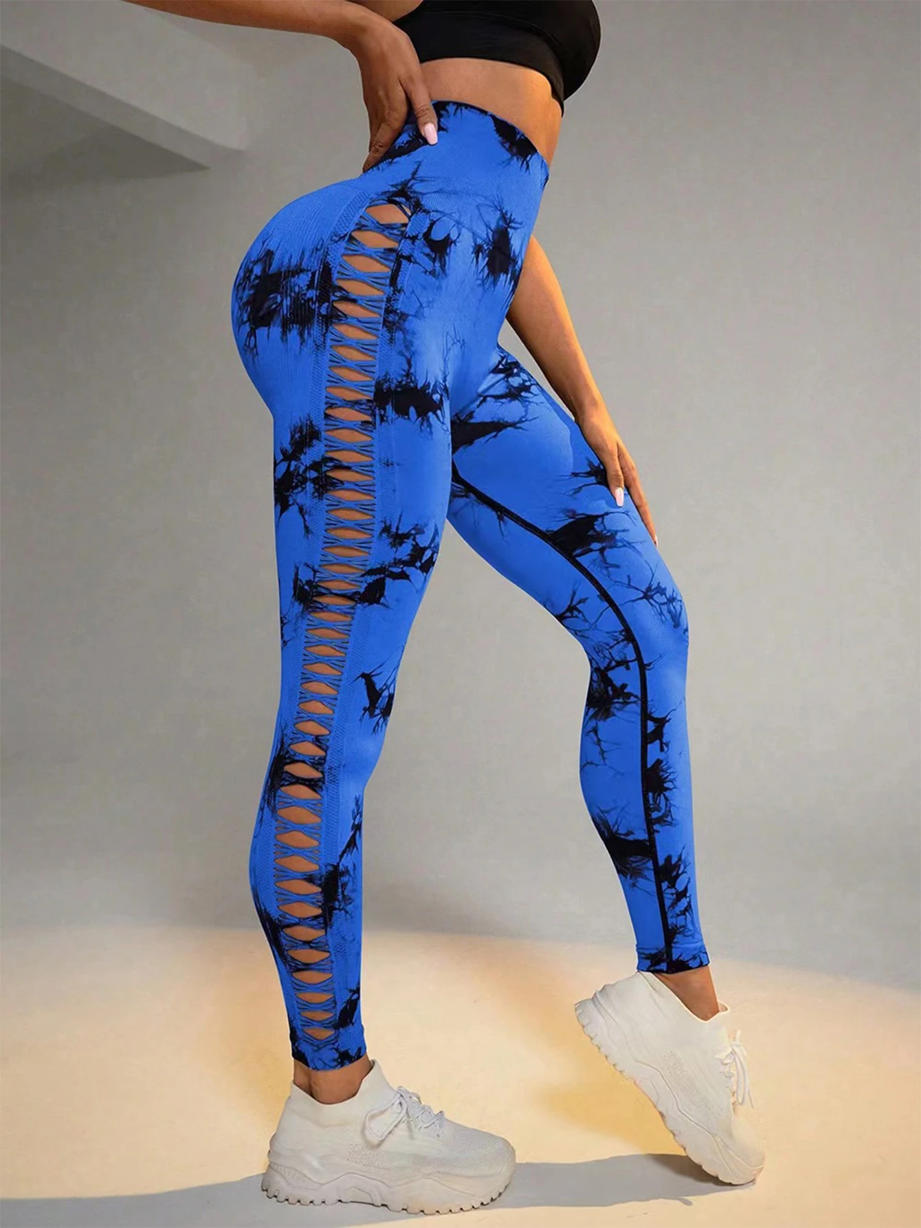 Legging feminina cintura alta skinny fit outono simples recorte estampa gráfica esportiva comprimento no tornozelo calças de camada base